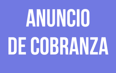ANUNCIO DE COBRANZA