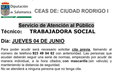 Cita previa trabajadora social jueves 4 de junio