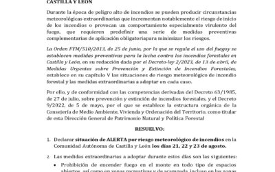 Resolución del Director General de Patrimonio Natural y Política Forestal