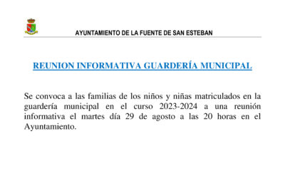 Reunión informativa Guardería Municipal