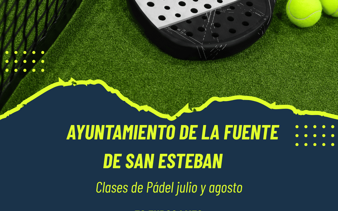 Clases de pádel en julio y agosto