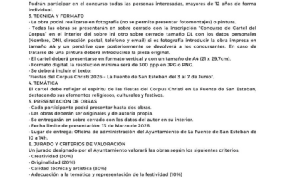 Bases del concurso para el cartel del Corpus Christi 2026