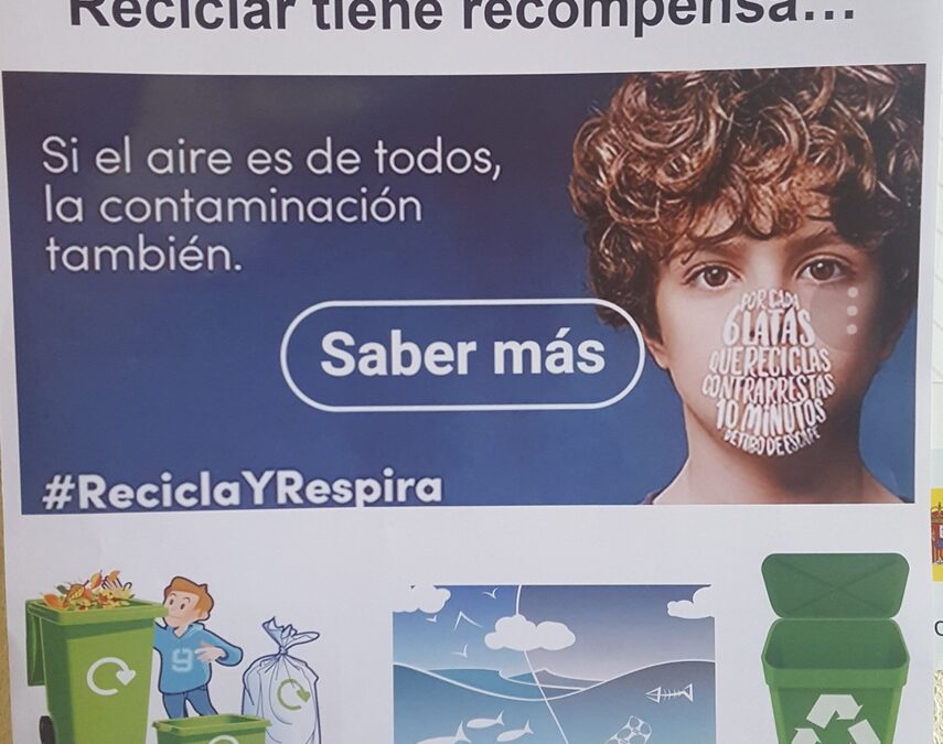 Reciclar tiene recompensa. Actividad lúdica en La Fuente de San Esteban